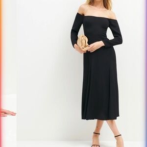 Reformation Ballari Dress Black - Size 10